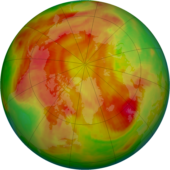 Arctic ozone map for 03 May 1982